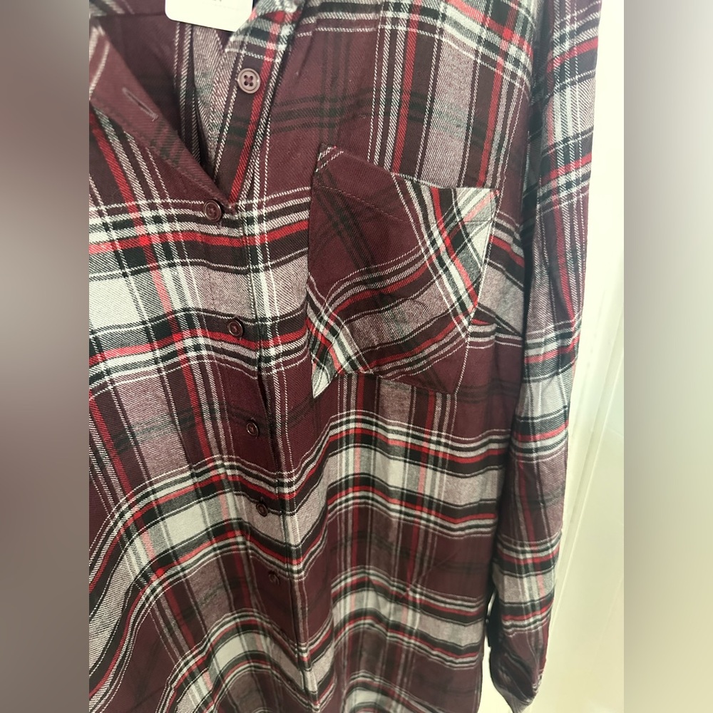 Torrid Flannel tunic - Picture 3 of 5